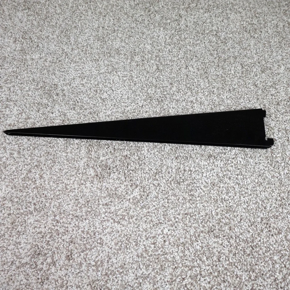 19 Inch Black Metal Tapered Shelf Bracket‎ Retail Display Gondola Support